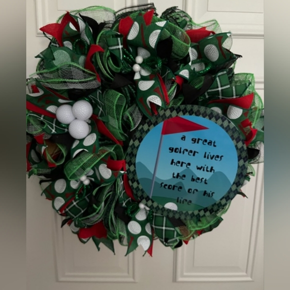 Golf wreath - Picture 1 of 2